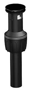 Plastic Push Pop-Up Sink Drain Matte Black
