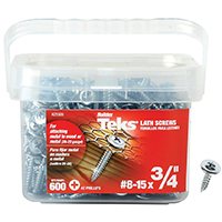 SCREW LATH SHARP PT NO8 X3/4IN