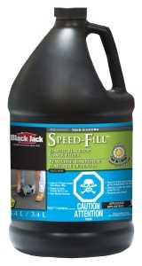 Speed-Fill Elastic Crack Filler, Black, 1 Gal Jug