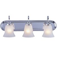 FIXTURE WALL 3LT BAR CHRM MED