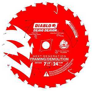 Demo Demon Amped 7-1/4 in 24T Circular Saw Blade, 5/8 in Arbor