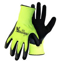 Hi-Vis Polyester Knit Work Gloves, Large, 3-Pair Pack