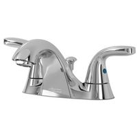 2-Handle Lavatory Faucet, 4 in Centers, Polished Chrome