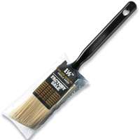 1-1/2 in Angle Sash Paint Brush, Gold Polyester, Chisel Trim