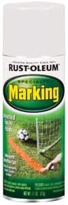 Flat White Marking Spray Paint, 11 oz Aerosol Can