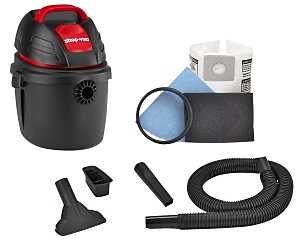 Portable Wet/Dry Vacuum, 2.5 gal