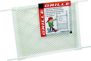 DOOR GRILL STRM/SCRN PLST WHT