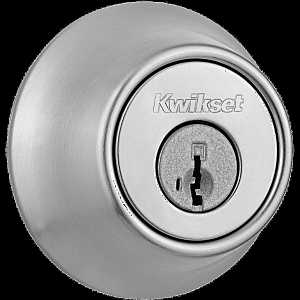 665 Series Single Cylinder Deadbolt, Satin Chrome (26D)