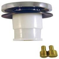 Touch-Toe Tub Stopper, Chrome, 2 in. Dia, Plastic