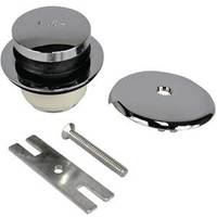 Touch-Toe Tub Drain Trim Kit, Chrome Brass, Fits 1-1/2 & 1-7/8 in