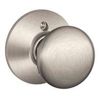 Plymouth Dummy Door Knob, Satin Nickel Finish