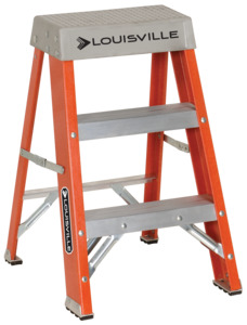 2 ft Fiberglass 2-Step Stool Ladder, Type IA 300 lb, Non-Conductive