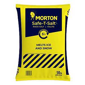 50 lb Rock Salt (Halite) Bag for Ice Melt and Traction