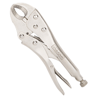 7 in Curved Jaw Locking Pliers with Wire Cutter, Rust-Resistant