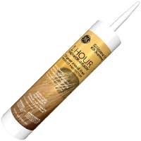 Kitchen & Bath Silicone Adhesive Caulk Almond 10.1 oz Tube