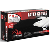 DISPO GLOVES LATEX CLEAR L/XL