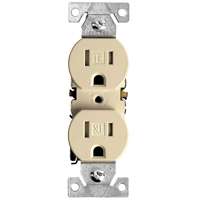 RECEPTACLE DPLX IVORY 15A/125V