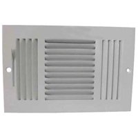MINTCRAFT SW03-10X6 3 WAY SIDEWALL  REGISTER  6X10 WHITE