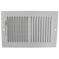 REGISTER BASEBOARD WHT 10X6IN
