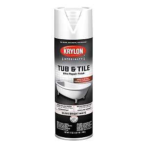 Tub & Tile Repair Finish Spray Paint Gloss White 17 oz Aerosol
