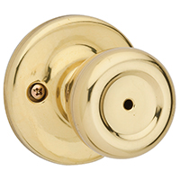 Tylo Privacy Door Knob, Polished Brass