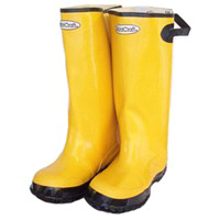 YELLOW OVERSHOE  BOOTS SIZE 12