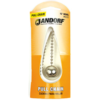 CHAIN PULL W/NICKEL BALL 12IN