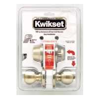 Tylo Keyed Entry Knob & Deadbolt Combo Pack, Antique Brass