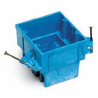 SWITCH/OUTLET BOX PVC BLU 2GNG