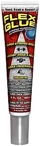 Rubberized Waterproof Flex Glue Adhesive, White, 6 oz Tube