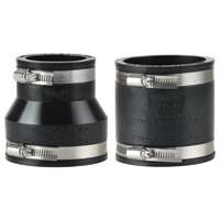 PIPE COUPLING FLEX PVC BLK 4X3