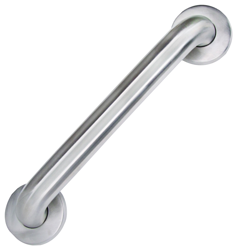 Heavy-Duty Stainless Steel Safety Grab Bar 12 in, 1-1/2 in Tube