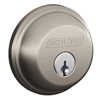 Single Cylinder Deadbolt, Satin Nickel, Keyed Alike (KA4)