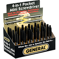SCREWDRIVER MINI 4-7/8IN 4N1