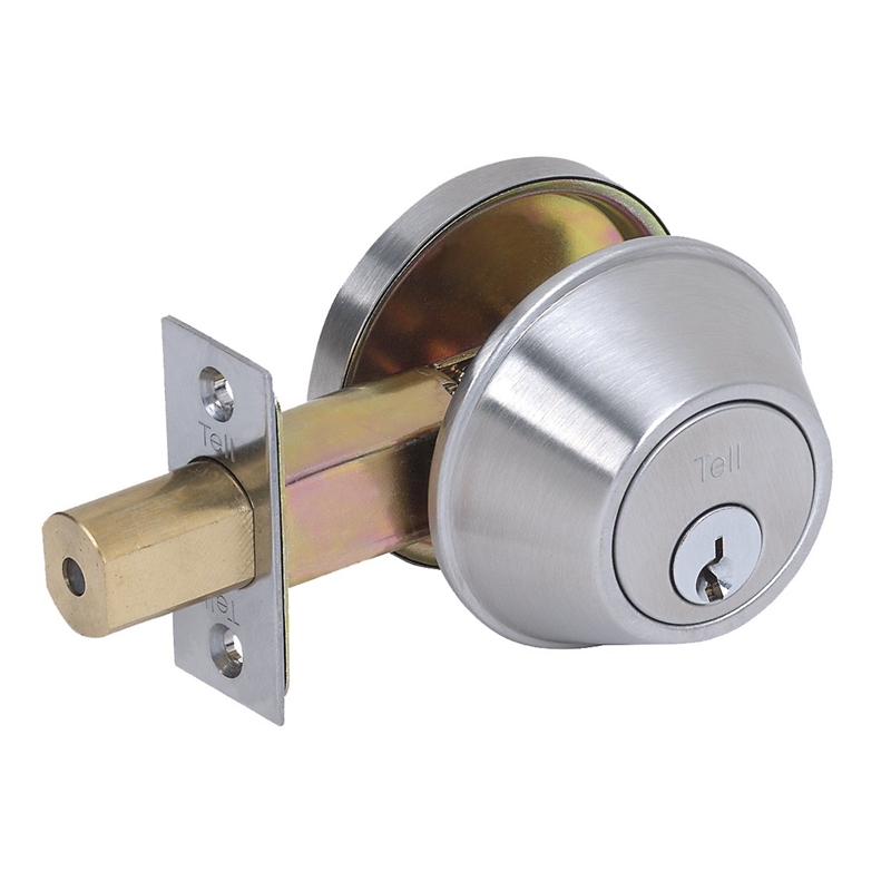 DB2000 Series Grade 2 Single Cylinder Deadbolt, Satin Stainless Steel
