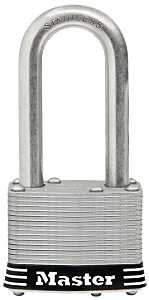 Stainless Steel Keyed Padlock, 1-3/4 in Body, 1-1/2 in Shackle