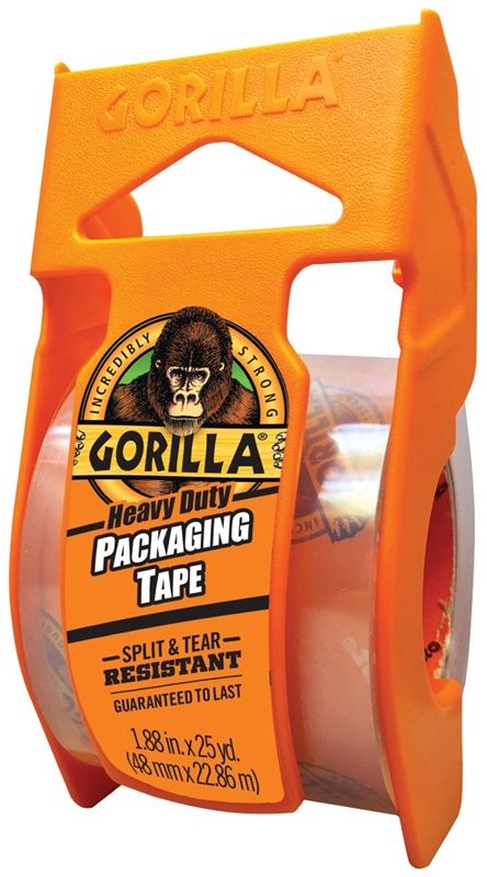 Heavy-Duty Clear Packaging Tape, 1.88 in x 25 yd, 3.4 mil