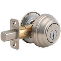 Signature 980 Single Cylinder Deadbolt, Satin Nickel, KW1 Keyway