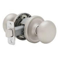 Juno Passage Door Knob Satin Nickel
