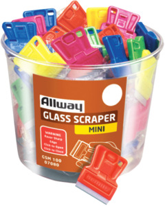 Mini Glass Scraper with 1-1/2 in Single-Edge Razor Blade