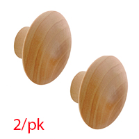 BI-FOLD DOOR KNOB UNFINISHD WD