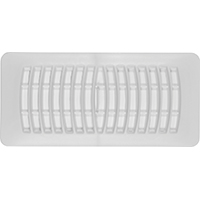 REGISTER FLOOR 4X10IN WHT