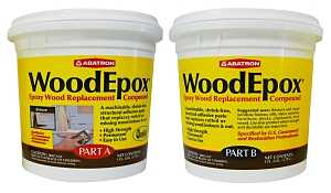 WoodEpox Epoxy Wood Restoration Putty Kit, 2 Gallon