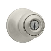 Polo Keyed Entry Door Knob, Satin Nickel