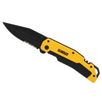 Folding Pocket Knife 3-1/4 in Serrated 8CR13MOV Blade