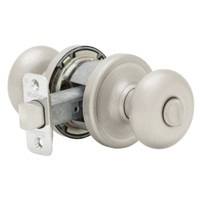 Juno Privacy Door Knob, Satin Nickel