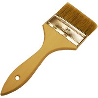 3 in China Bristle Paint Brush with Plain Wood Handle