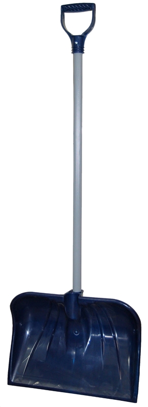 18 in Poly Combo Blade Snow Shovel with Vinyl-Covered Steel Handle