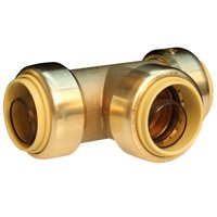 PIPE TEE BRASS PUSH-FIT 3/4IN