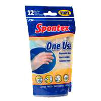 SPONTEX CREAM GLOVES 12 PK